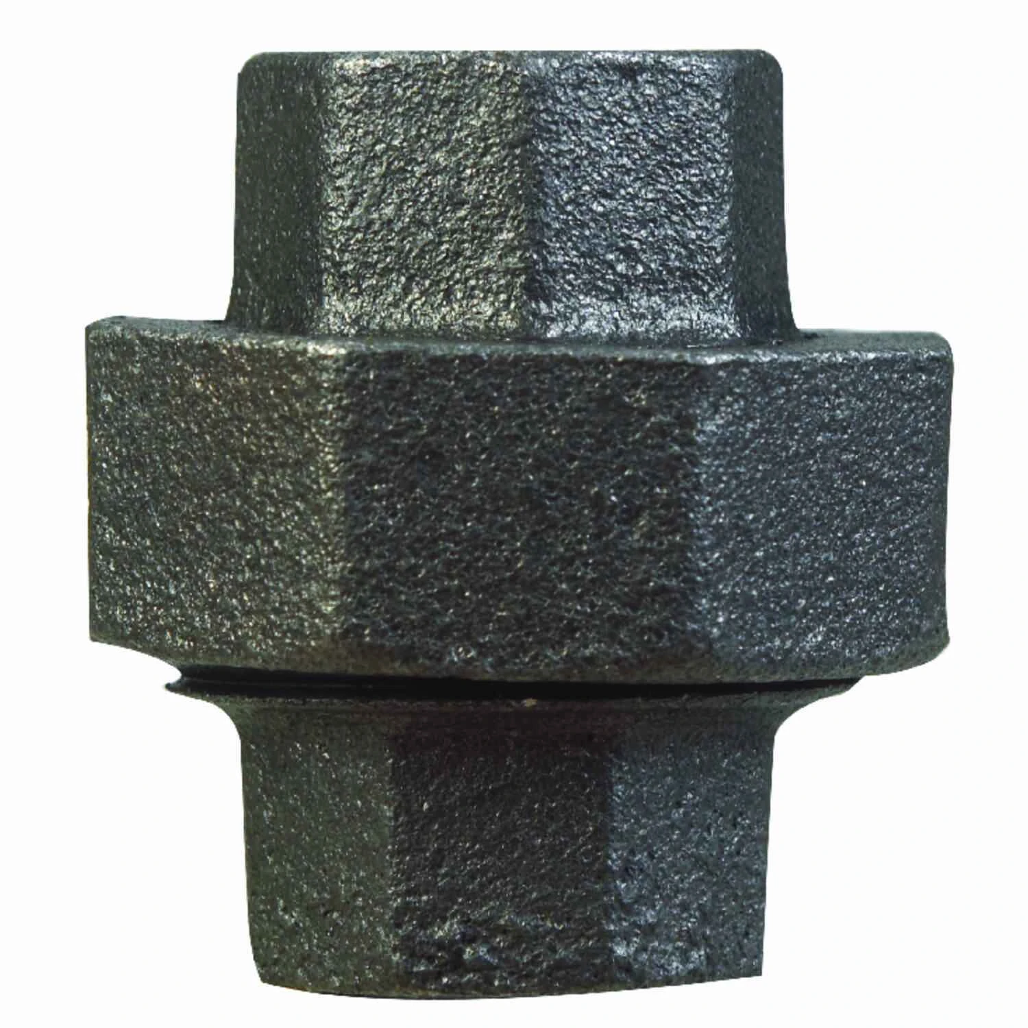 1 In. Ground Joint Malleable Black Iron Union Fitting