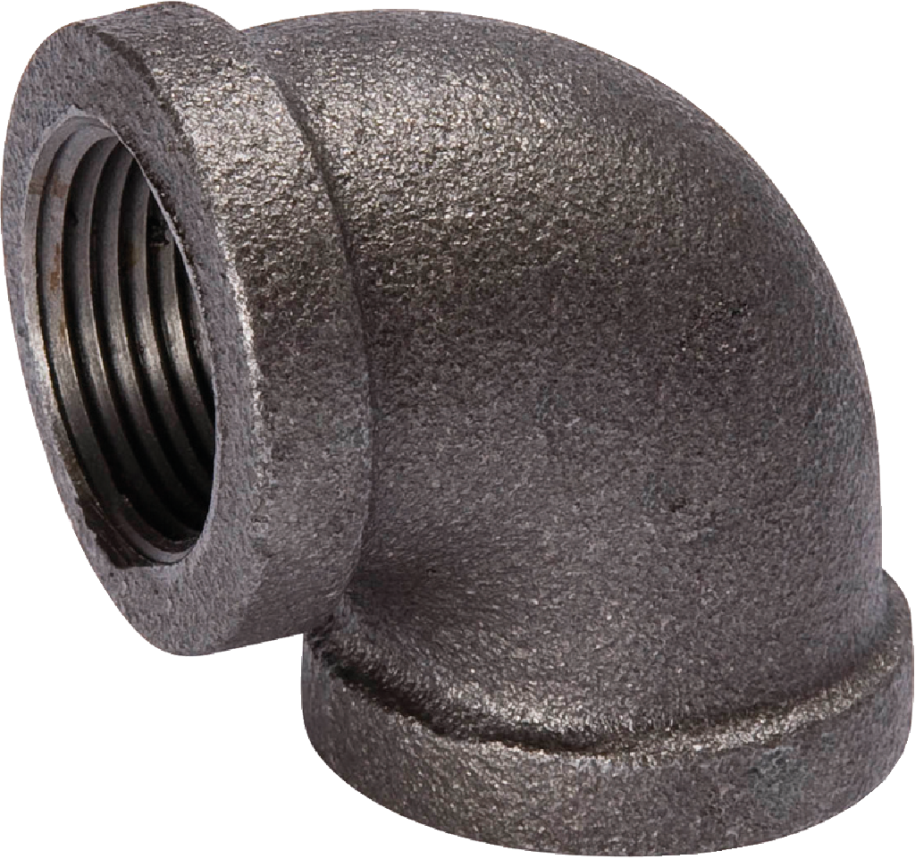 3/8 In. 90 Degree Malleable Black Iron Elbow Fitting