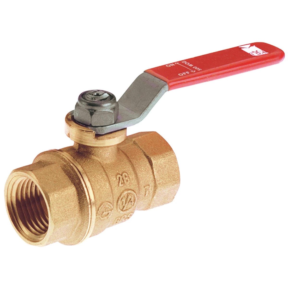 3/8 In. Fip Forged Brass Full Port Ball Valve - Lead Free