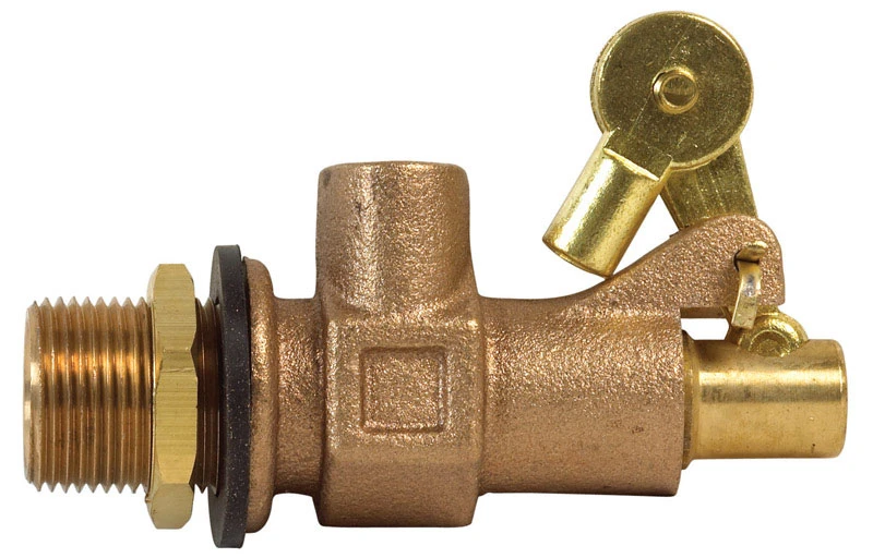 Bronze Float Valve, Male, 3/4-inch With Locknut And Adjustable Arms