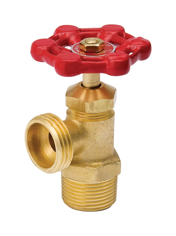 1/2 In. Mip X 3/4 In. Hose Thread Brass Cast Iron Boiler Drain Valve