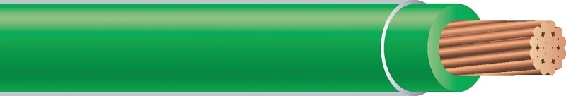 14 Gauge Stranded Building Wire, Green Insulation, 50 Feet Length