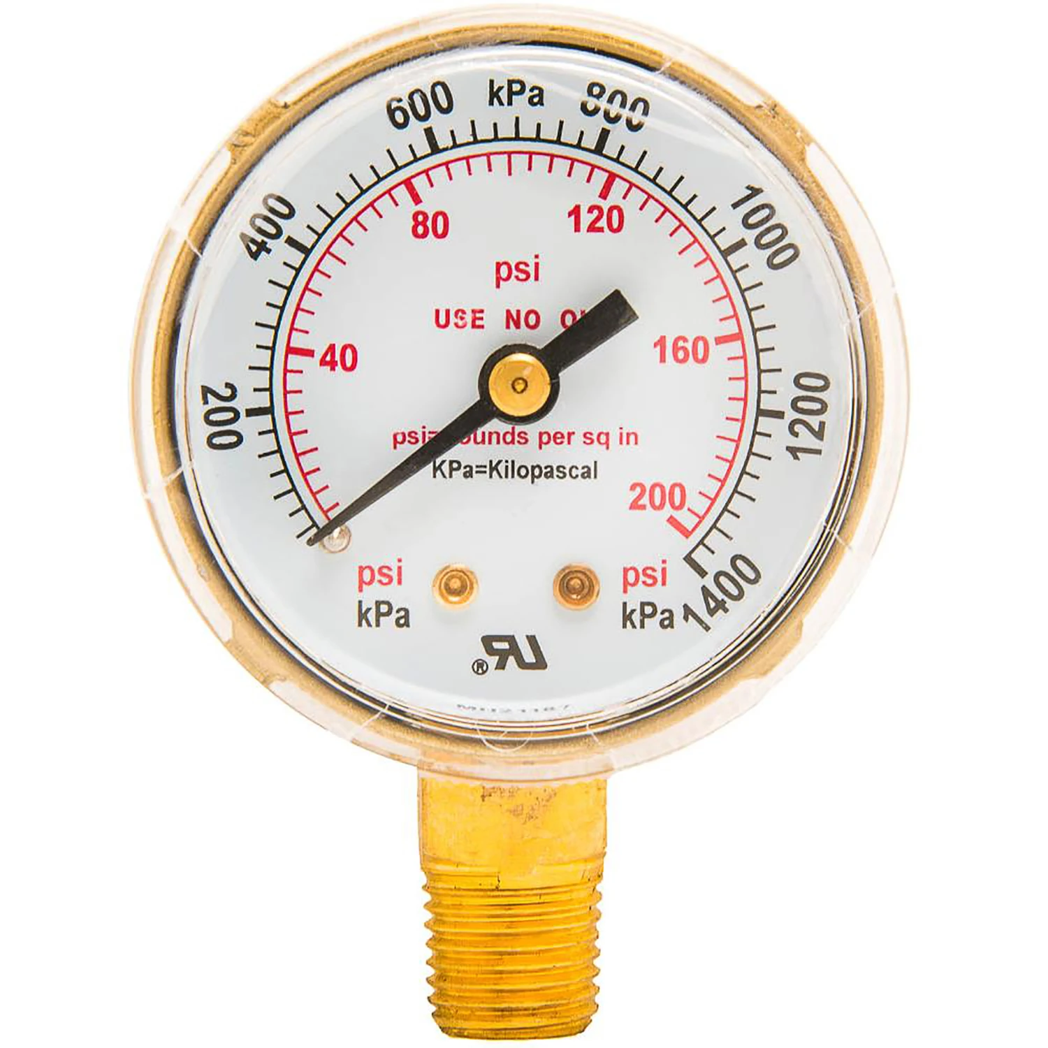2 In. Low Pressure Regulator Gauge 1/4 In. Npt 0-200 Psi Model 87729