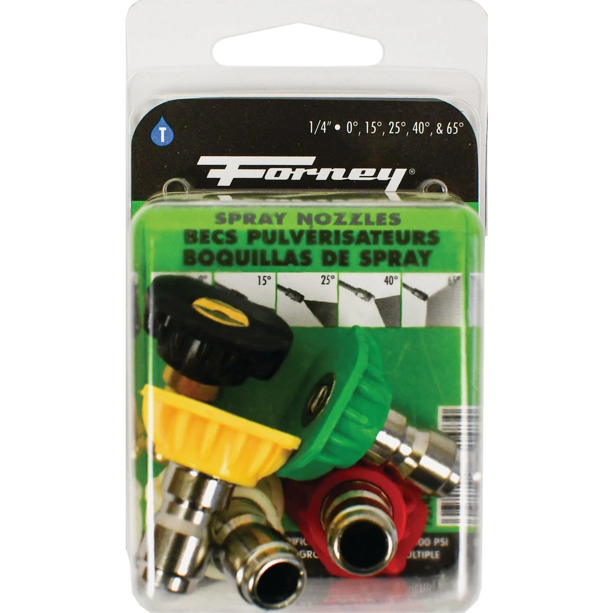 Quick Connect 4.0mm Pressure Washer Spray Tip Nozzles (5-pack, 4000 Psi, Assorted Colors)