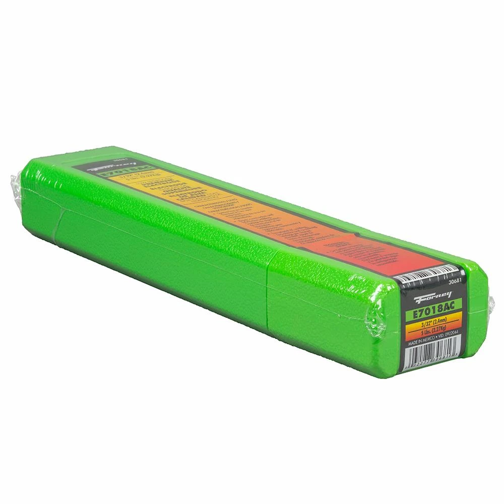 E7018 Ac Welding Rod, 3/32" Diameter, 5 Lbs. Low Hydrogen Electrode