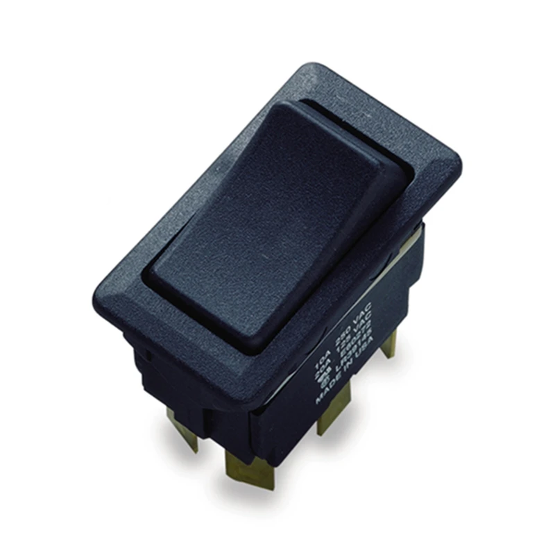 Heavy Red Duty Rocker Switch, Lighted