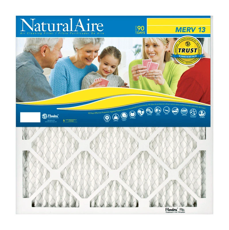 20x20 x 1 In. Pleated Air Filter, MERV 13, Electrostatic Filtration, 90 Days