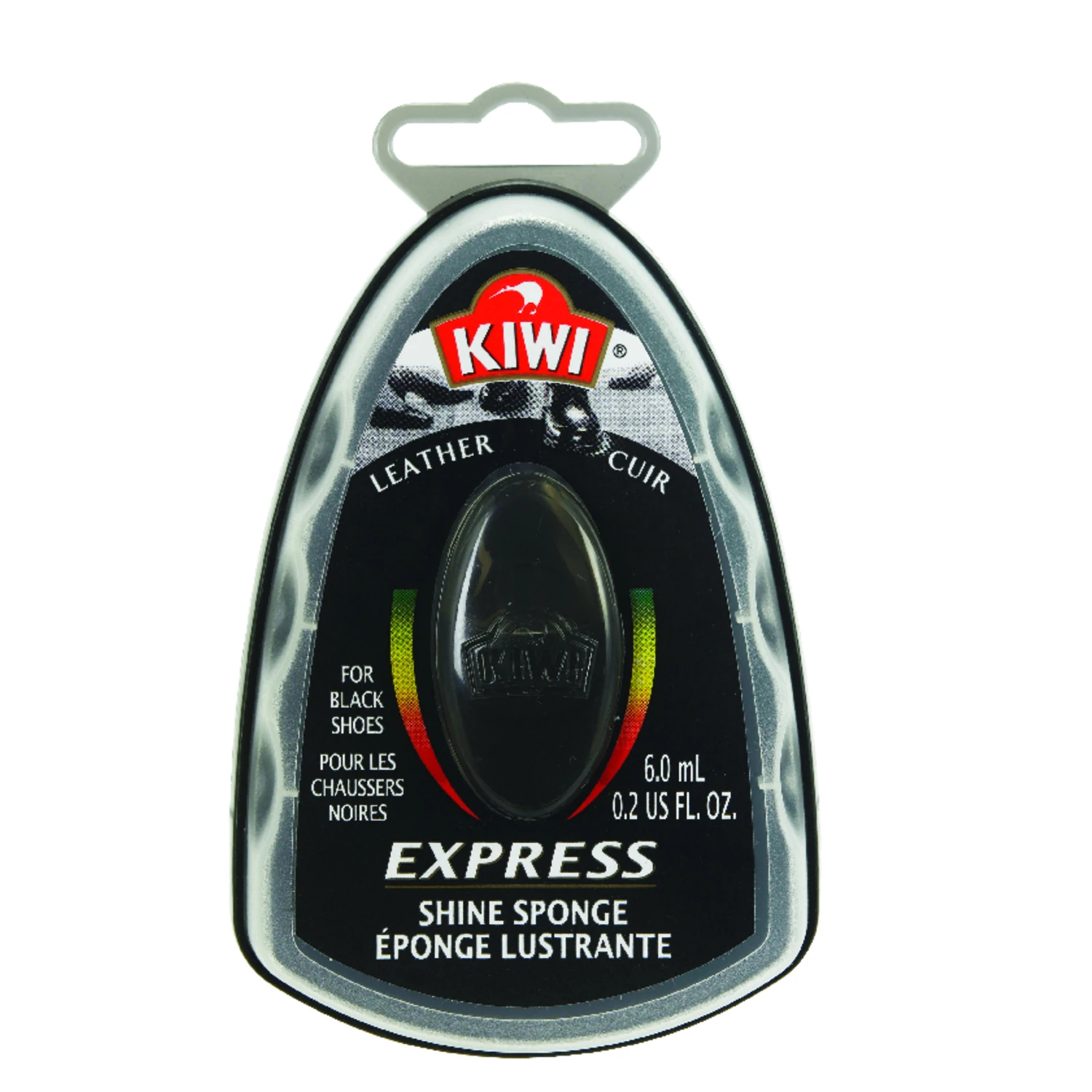 Express Instant Shoe Sponge in Black Color, 0.2 Ounce Size