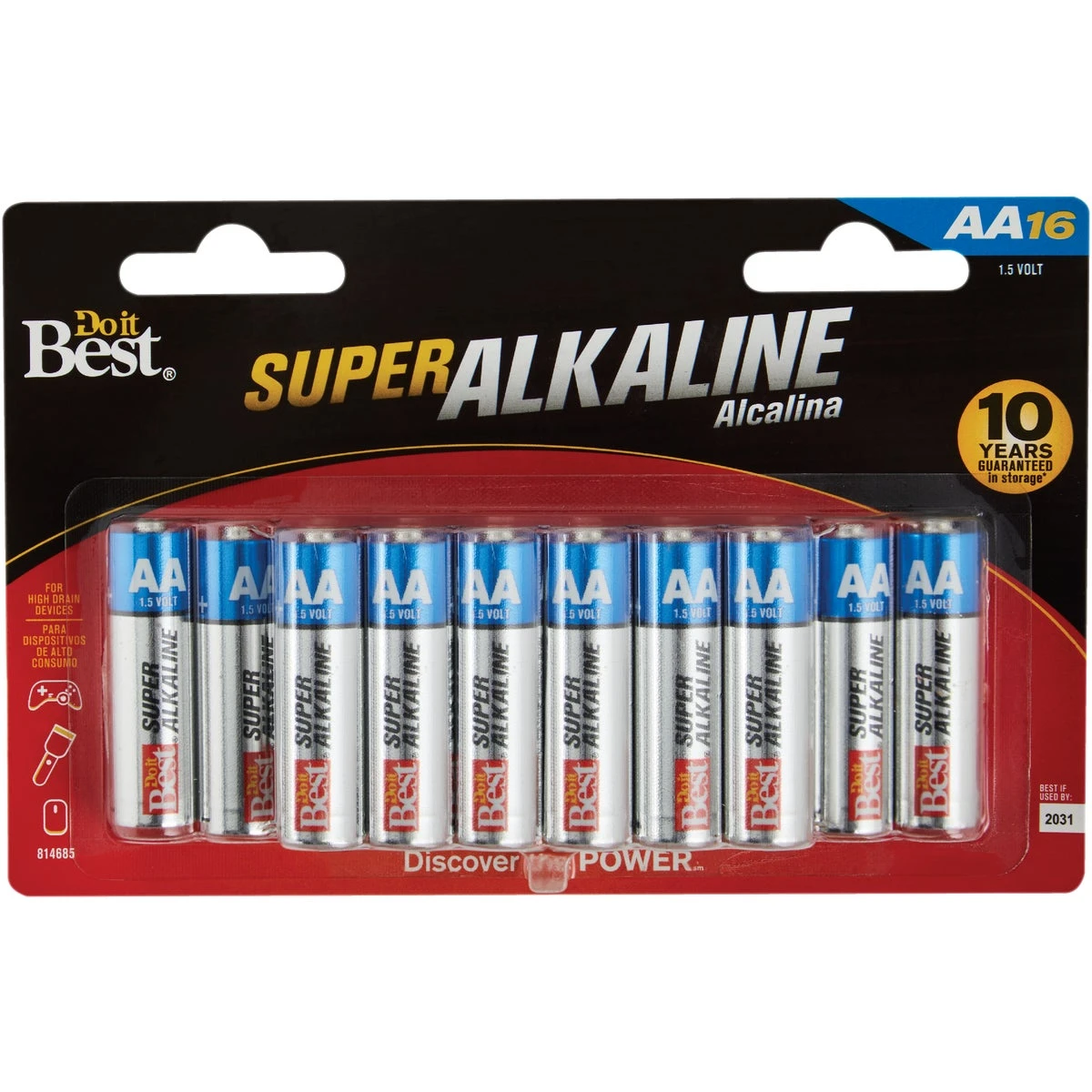 BATTERY AA DO IT 16PK