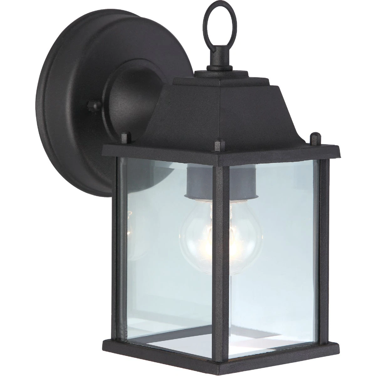 100w Incandescent Black Lantern Outdoor Wall Light Fixture Iol3bk