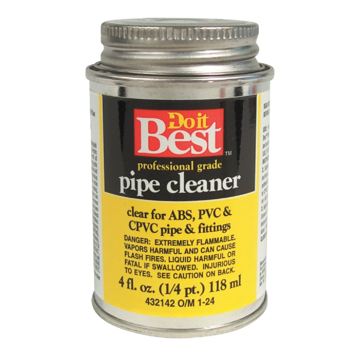 4 Oz. All-purpose Clear Pvc Pipe Cleaner For Abs, Cpvc, And Pvc