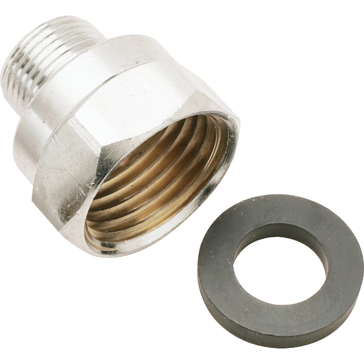 3/8 Inch Od X 1/2 Inch Fip Chrome-plated Brass Water Supply Adapter