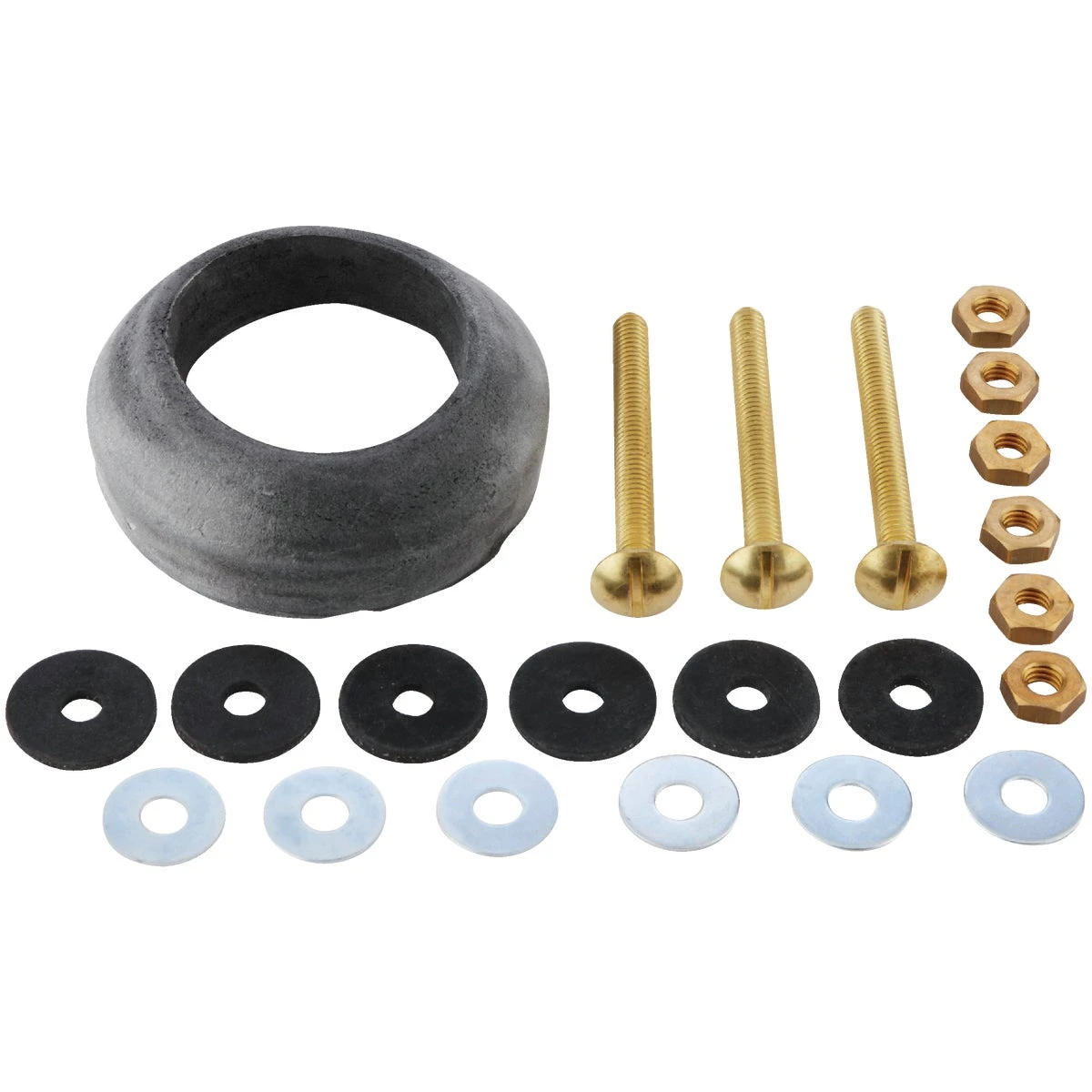 5/16 In. X 3 In. Brass Sponge Rubber Tank Bolt Kit 072055