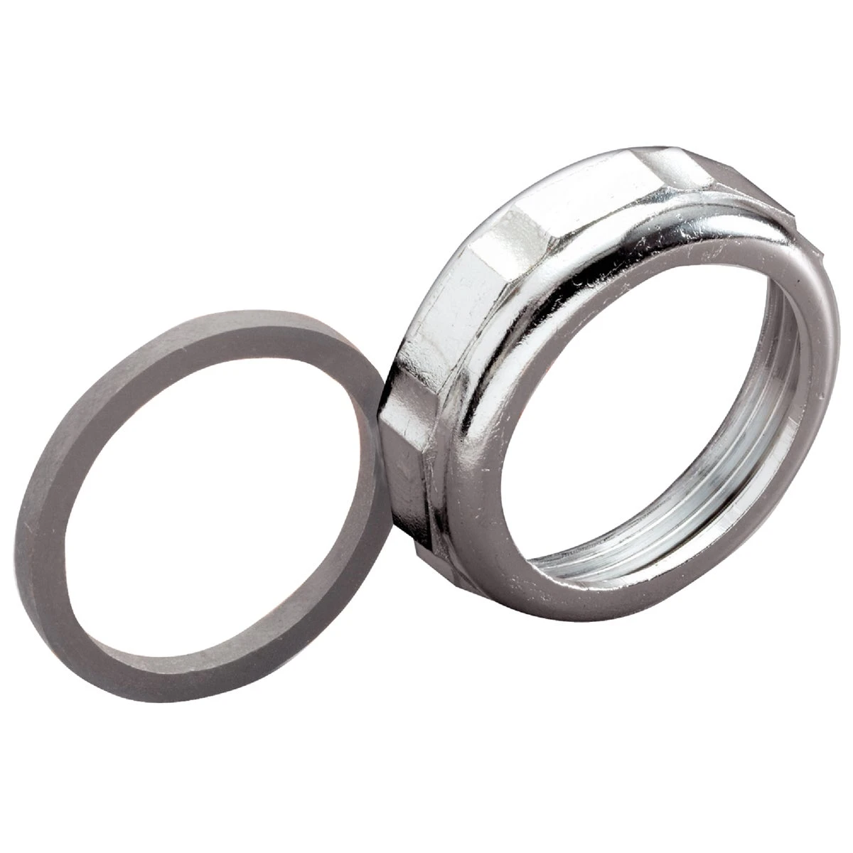 1-1/2 In. X 1-1/4 In. Chrome Zinc Slip Joint Nut And Washer