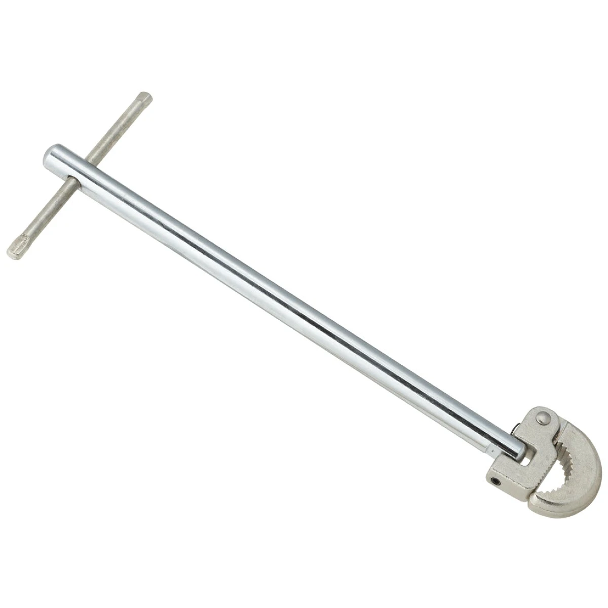 Adjustable 11 Inch Basin Wrench With Hardened Steel Jaw And 180 Degree Reversible Jaw