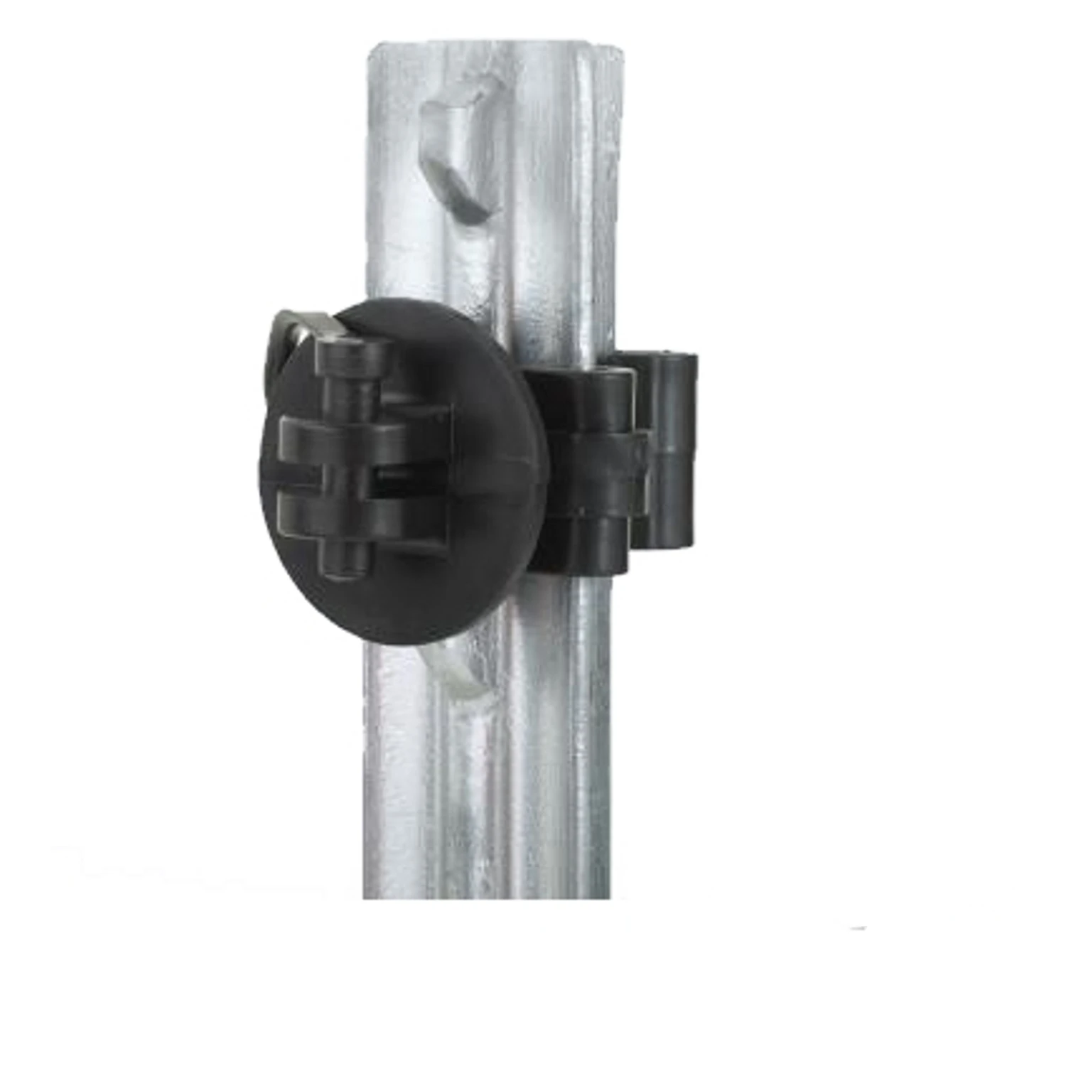 Electric Fence Insulator, T-Post Pinlock, Black, 25-Pk.