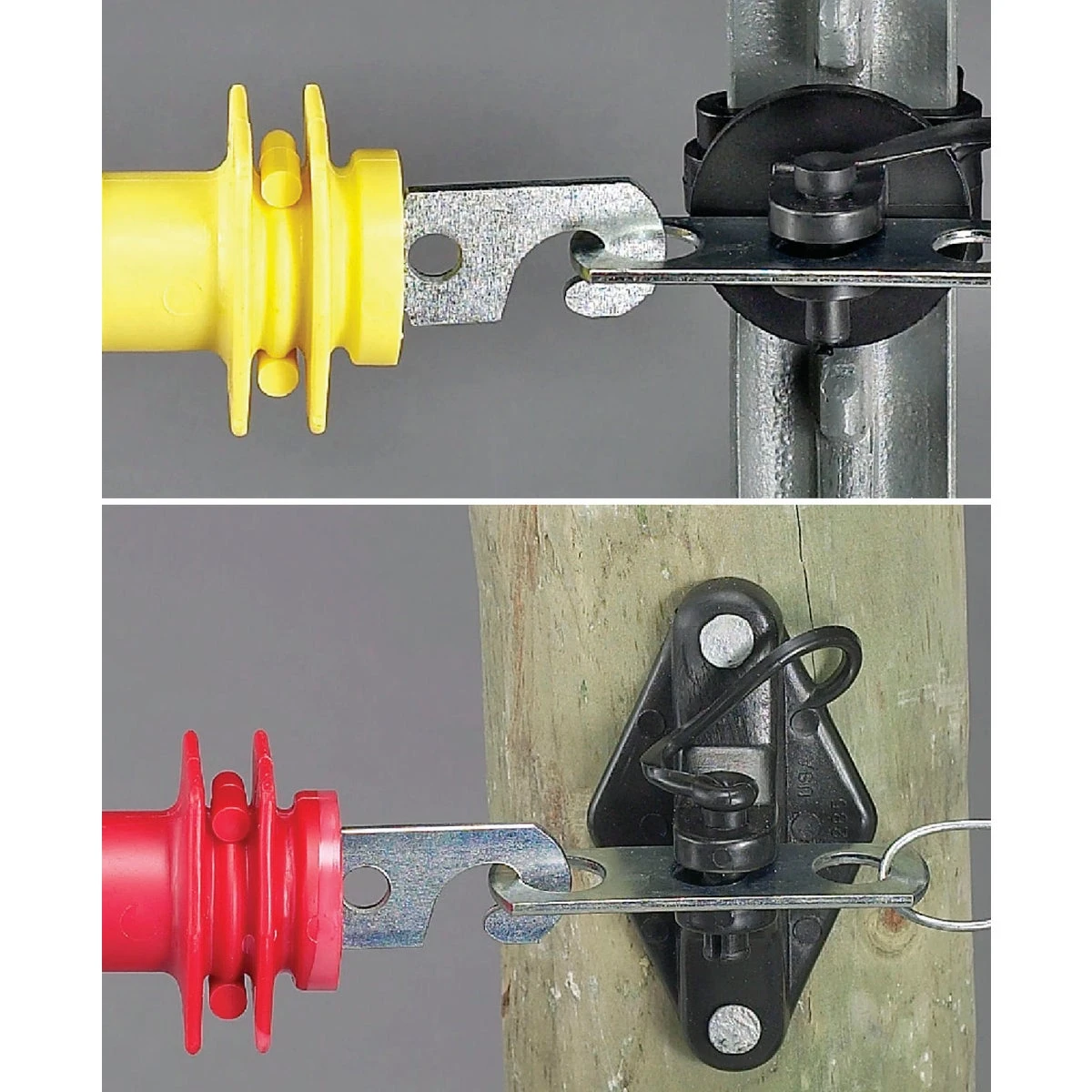 Electric Fence Gate Anchor Kit For Wood & T-posts - 6-piece Set