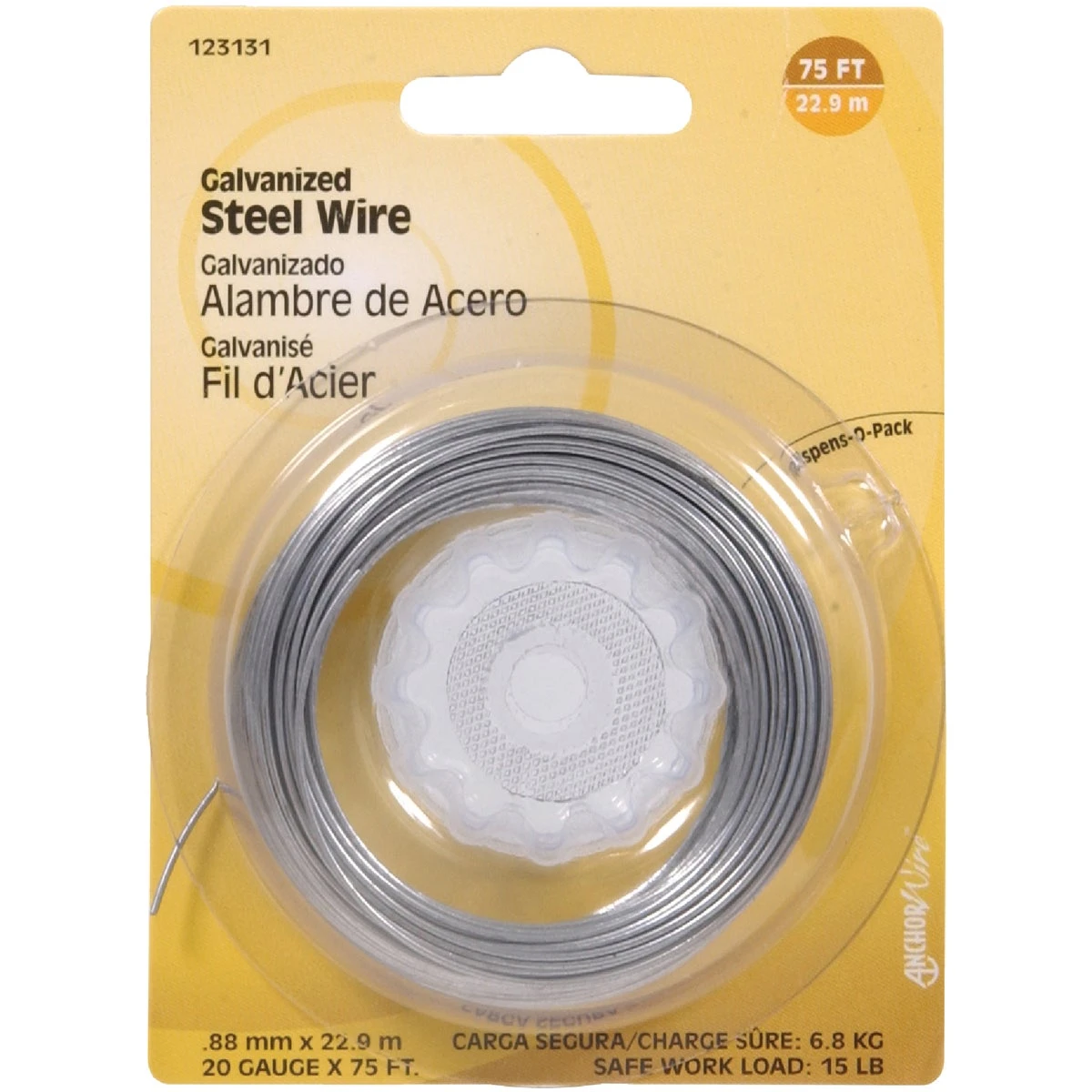 75 Ft. 20 Ga. Galvanized Steel General Purpose Wire For Crafts And Diy