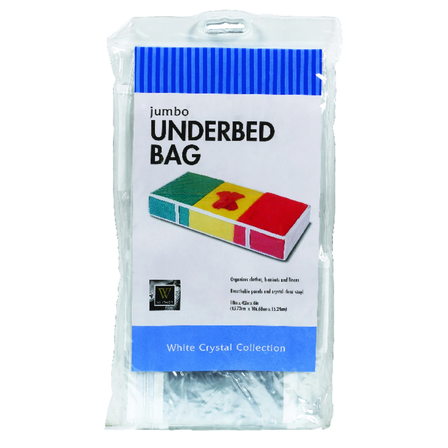Jumbo Clear Underbed Storage Bag 42" X 18" X 6" - Vinyl