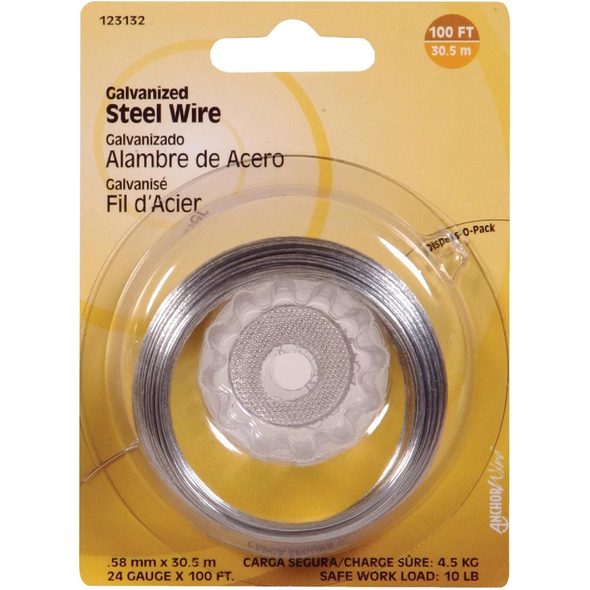 100 Ft. 24 Gauge Galvanized Steel General Purpose Wire For Crafts And Diy