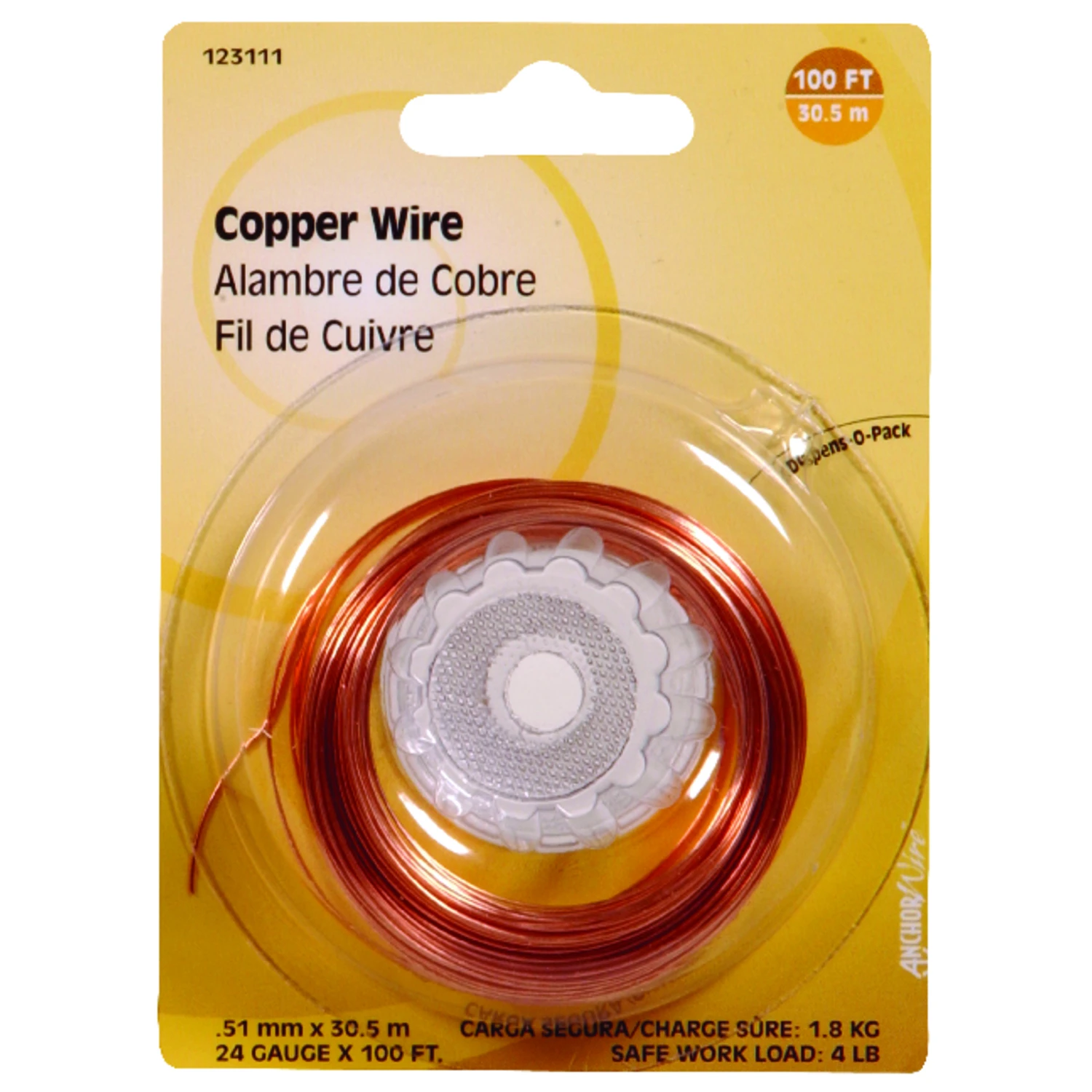 100 Ft. 24 Gauge Copper General Purpose Wire - Durable And Versatile