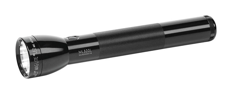 Ml300l Black Led Flashlight With Multi-function Switch, 3 D Batteries