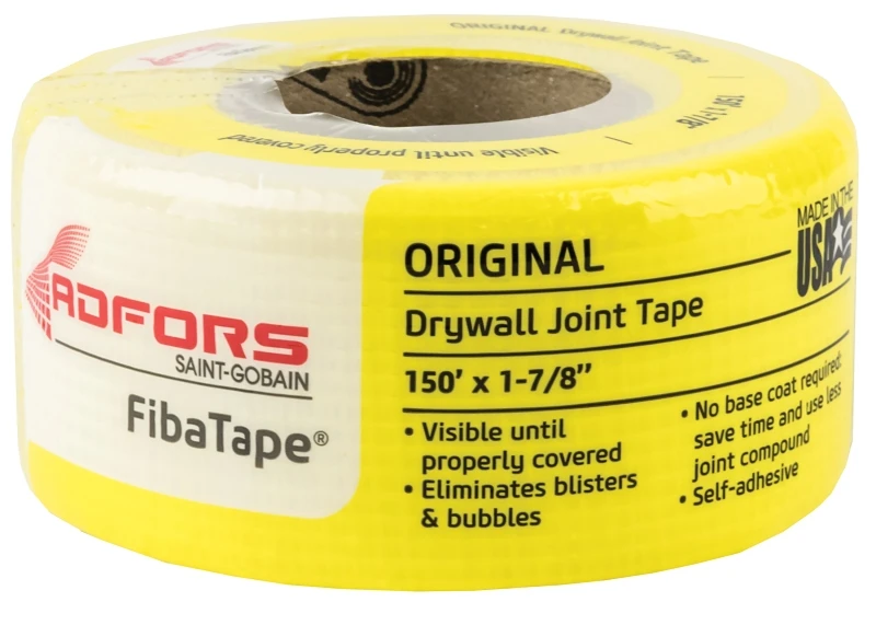 Fibatape 150 Ft. Yellow Self-adhesive Fiberglass Mesh Drywall Joint Tape
