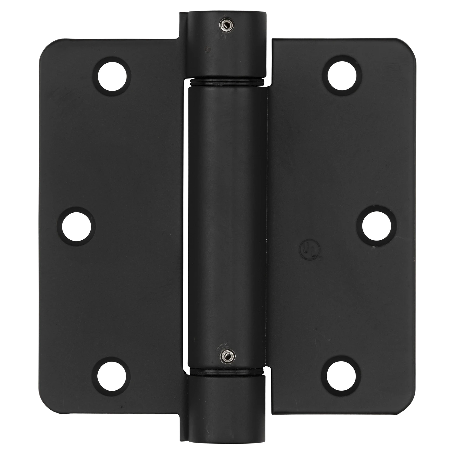 National Hardware 3-1/2 In. Oil Rubbed Bronze 1/4 In. Radius Spring Door Hinge