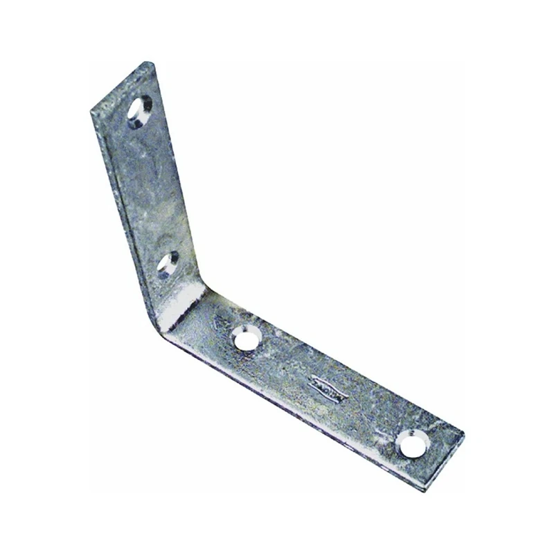 Galvanized Steel Corner Brace, 3 Inches by 3 Quarter Inches, Heavy Duty
