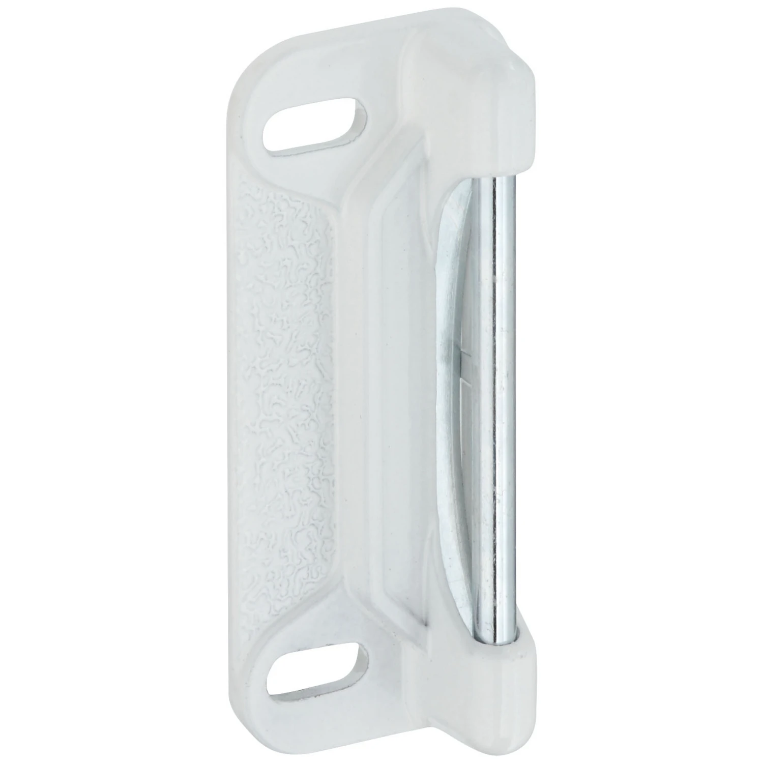Storm/Screen Door Replacement Strike Plate, White