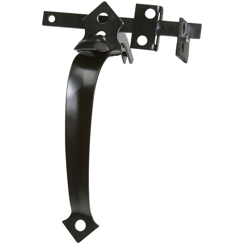 1.37 In. H Black Steel Thumb Gate Latch Model N101-451