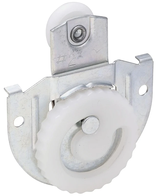 Sliding Door Hanger, Cam-Action Dial, Zinc-Plated, Fits 3/4 to 1-3/8 In. Doors