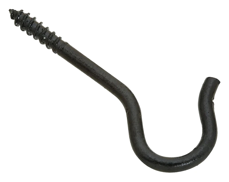 National Hardware Black Steel Ceiling Hook 25 lb. cap. 3 pk National Hardware Black Steel Ceiling Hook 25 lb. cap. 3 pk