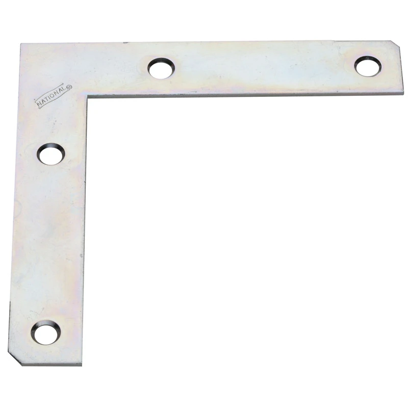 Hardware 5 In. X 7/8 In. Zinc Flat Corner Iron - Model N234955