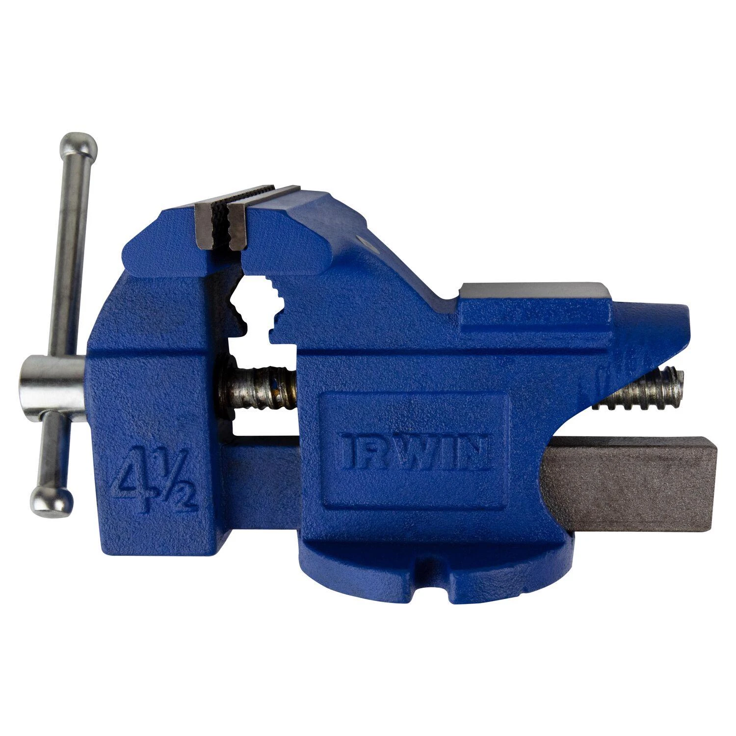 4-1/2 In. Steel Bench Vise With Cast Iron Body And Anvil