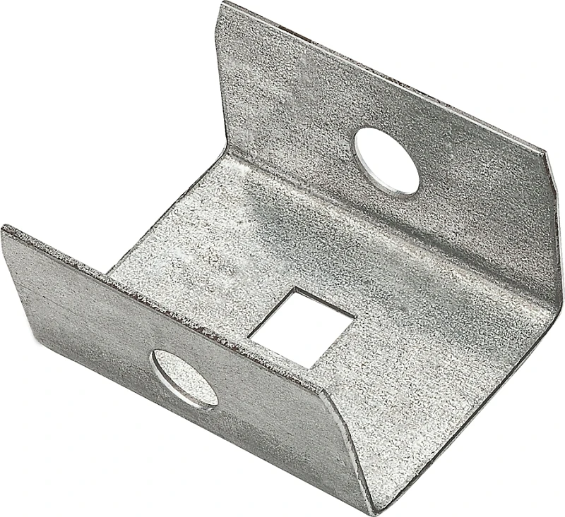 Galvanized Steel Box Rail End Cap For Barn Doors - Model N104307