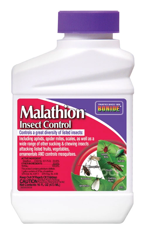 1 Pt. Concentrate Malathion Insect Killer - Effective Insect Control For Gardens