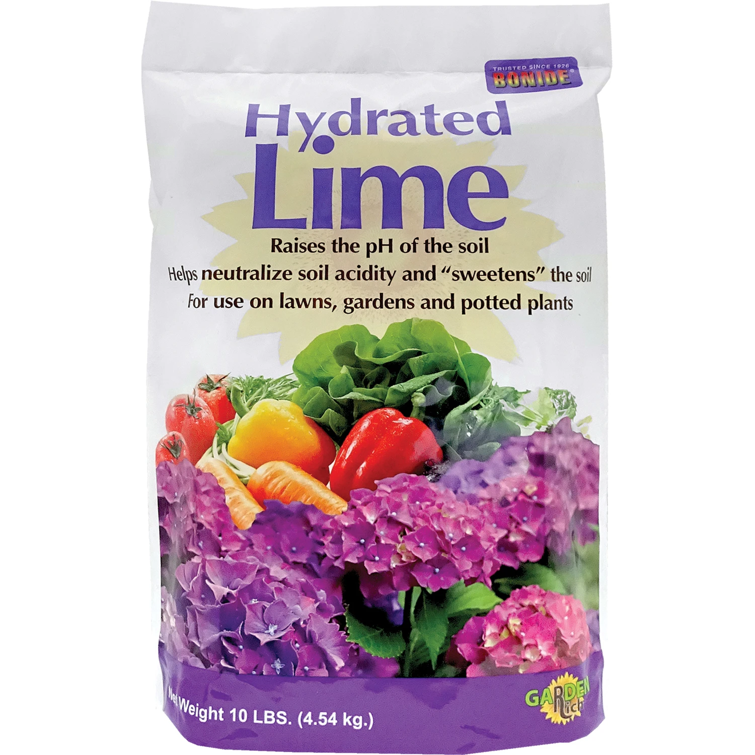Hydrated Lime 10 Lb - Soil Ph Neutralizer And Calcium Enhancer