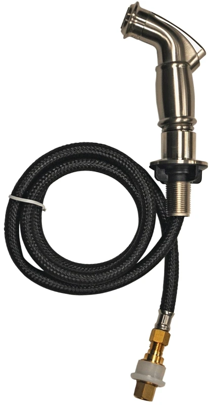 48 In. Brushed Nickel Kitchen Faucet Side Sprayer With Hose