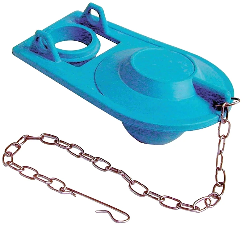 Premium Silicone Rubber Toilet Flapper, Universal Fit, Teal, Model 88442