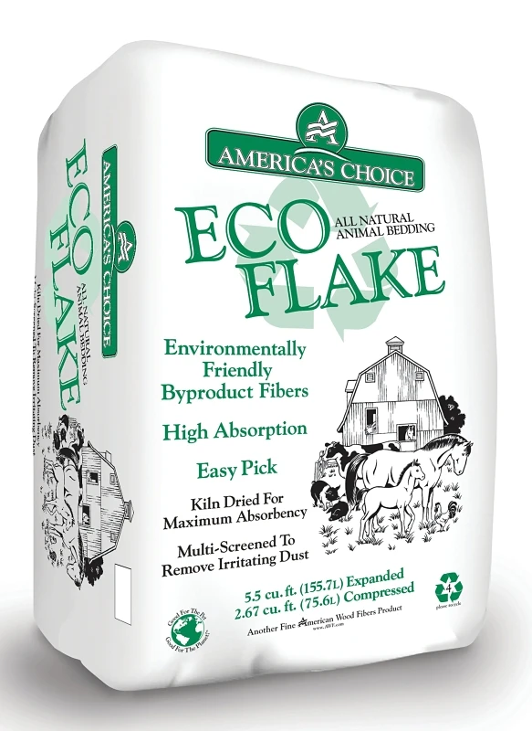 Eco Flake 5.5 Cu Ft Wood Animal Bedding - Natural Pine Shavings