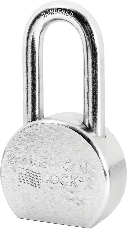 2 and 1/2 Inch Chrome-Plated Steel High-Security Padlock with 5-Pin Cylinder, Keyed-Alike, 5 Pieces