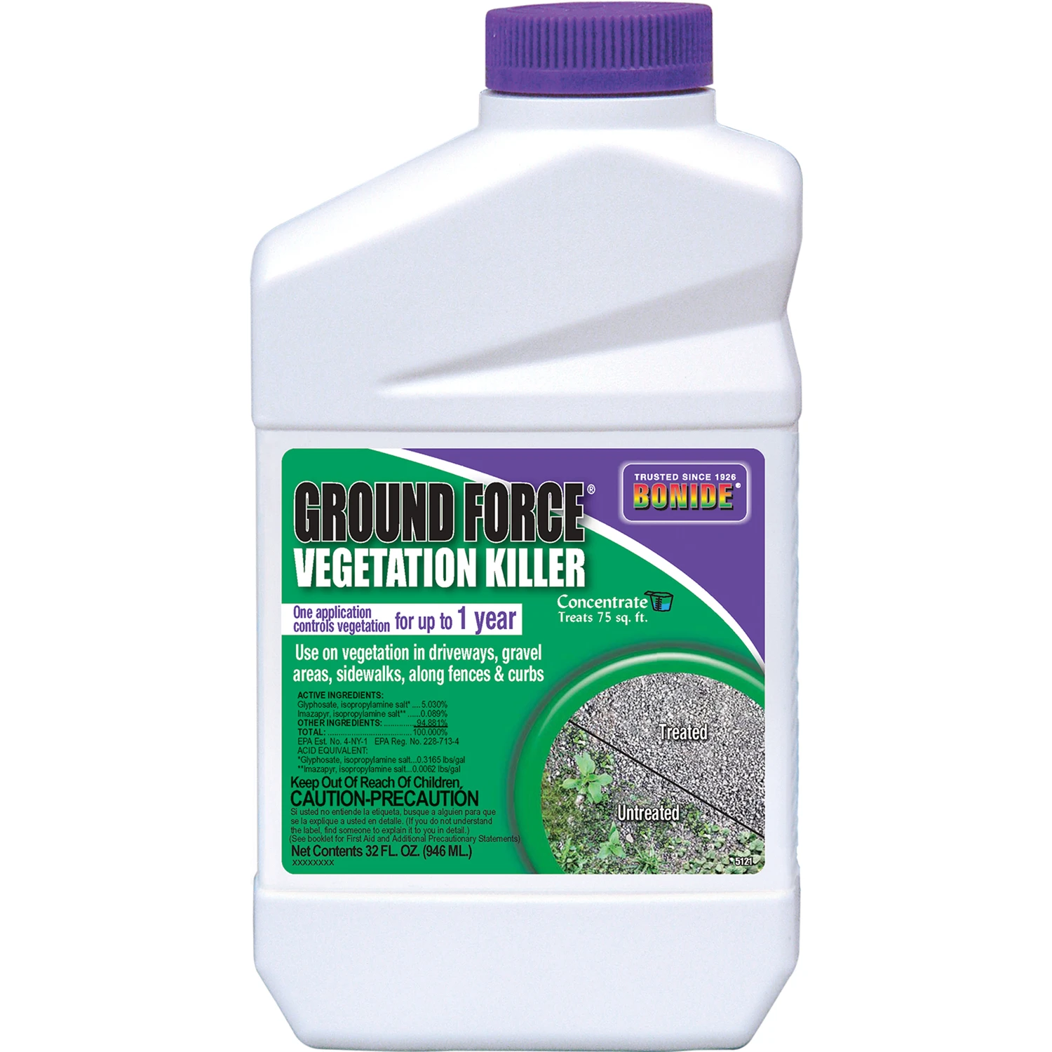 Ground Force Vegetation Killer Herbicide Concentrate, 32 Ounce Bottle