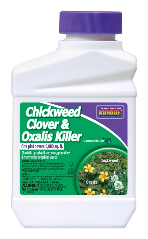 Chickweed & Clover Killer Concentrate, 1-pint, Covers 5000 Sq. Ft.