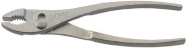 8 In. Slip Joint Pliers With Bright Finish And Wire Cutter
