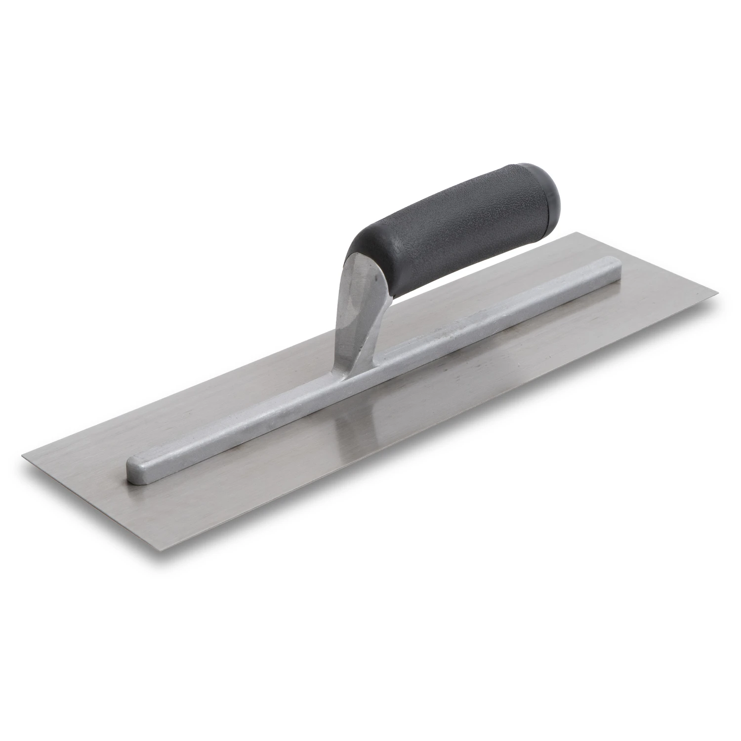 4 In. X 16 In. High Carbon Steel Finishing Trowel With Curved Plastic Handle