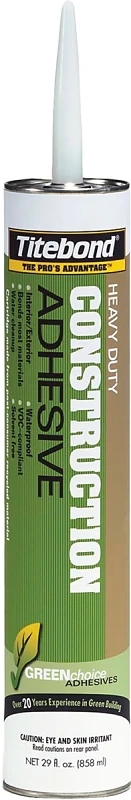 Heavy Duty Construction Adhesive, 29 Ounce Tube, Strong Bonding Formula