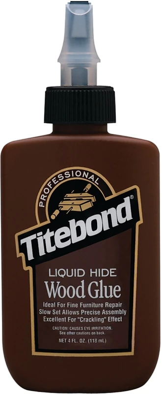 4 Oz. Liquid Hide Wood Glue - Translucent, High Strength Adhesive