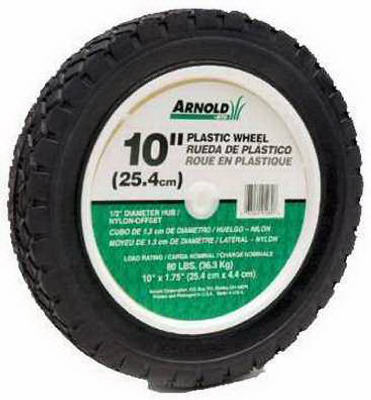 10 In. X 1.75 In. Lightweight Offset Hub Wheel With Nylon Bearing