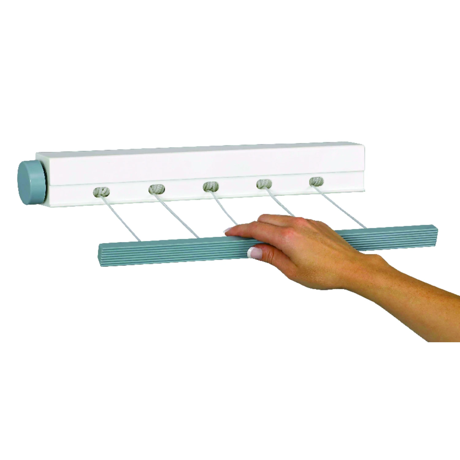 Mini Five-Line Indoor Retractable Clothes Dryer with Durable Mounting Hardware
